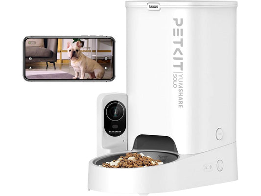 Yumshare Solo Automatic 3L Pet Feeder with Camera (1080P & Night Vision)